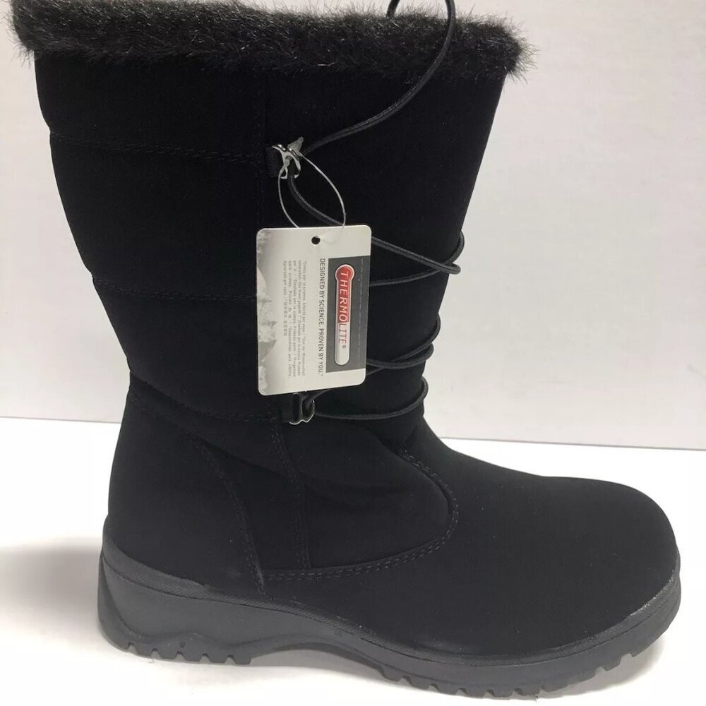 Tundra Women’s Lacie, Black Winter Boots, Size 7M